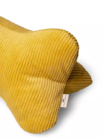 FYNCH-HATTON | Lesekissen KARIAMA 37x16cm Elephant Grey | gelb